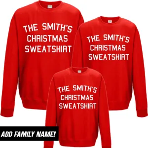 Personalised Our Family Christmas Sweatshirts (MRK X) nursing bras sale