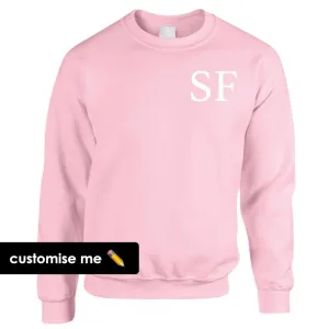 Personalised Oxford Initial Sweatshirt (MRK X) mum blouses clearance