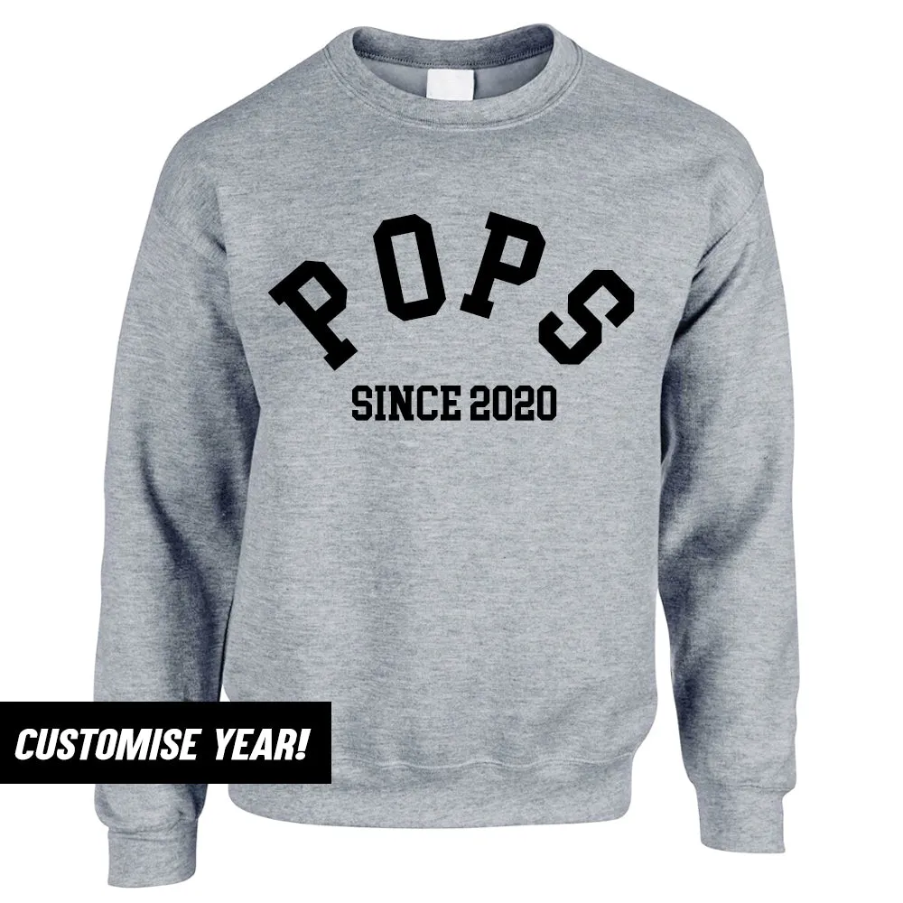 Personalised Pops Since Sweatshirt (MRK X) dad bod shirts discount