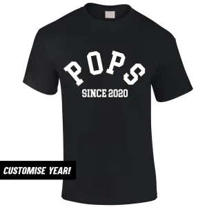 Personalised Pops Since T-Shirt (MRK X) dad bod shirts discount