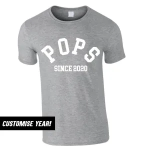 Personalised Pops Since T-Shirt (MRK X) dad bod shirts discount