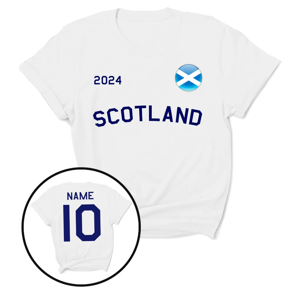 Personalised Scotland Supporters T-Shirt