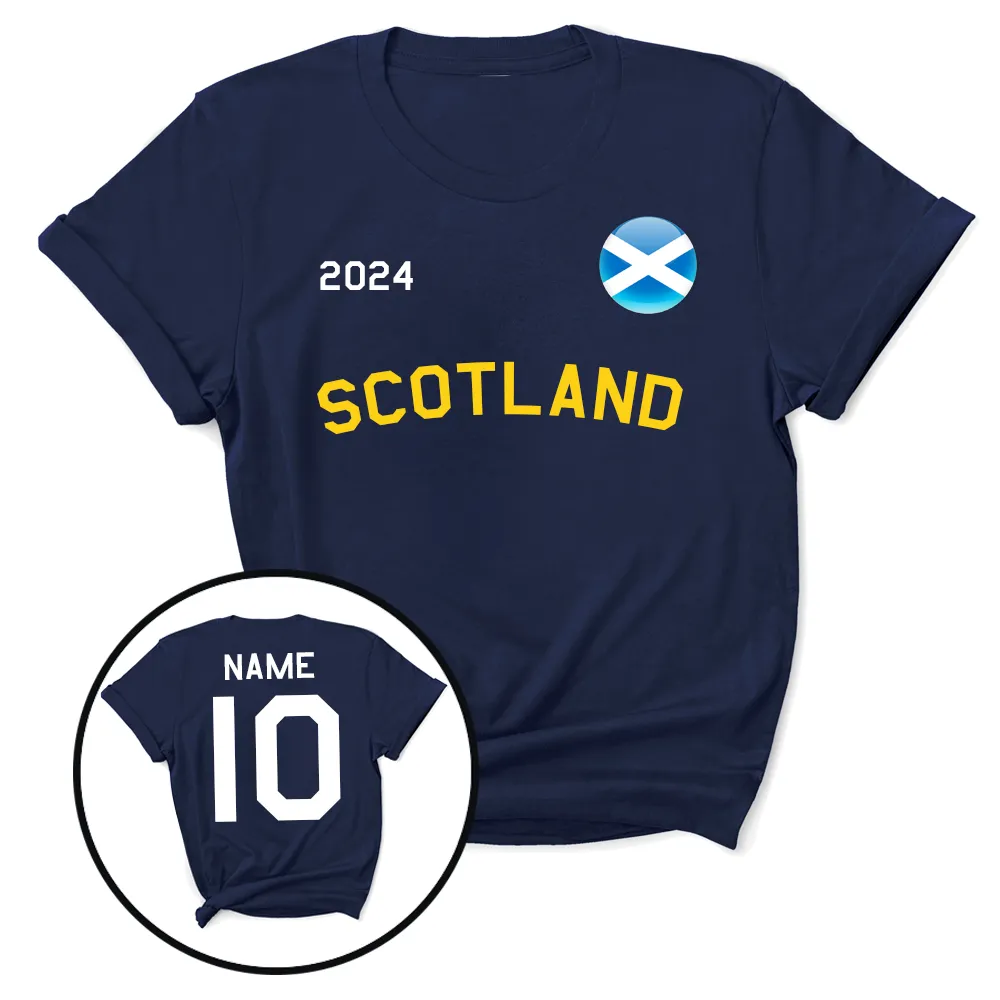 Personalised Scotland Supporters T-Shirt daddy outfits clearance