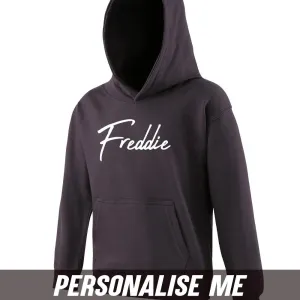Personalised Script Name Junior Hoodie 00 (MRK X) girls skirts clearance