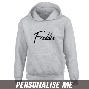 Personalised Script Name Junior Hoodie 00 (MRK X) girls skirts clearance