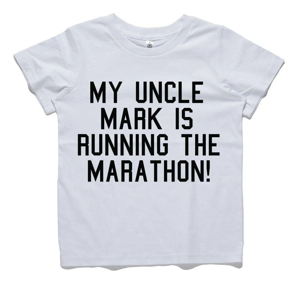 Personalised Uncle Running Marathon Tee (MRK X) Auntie Clothing - auntie fashion outlet