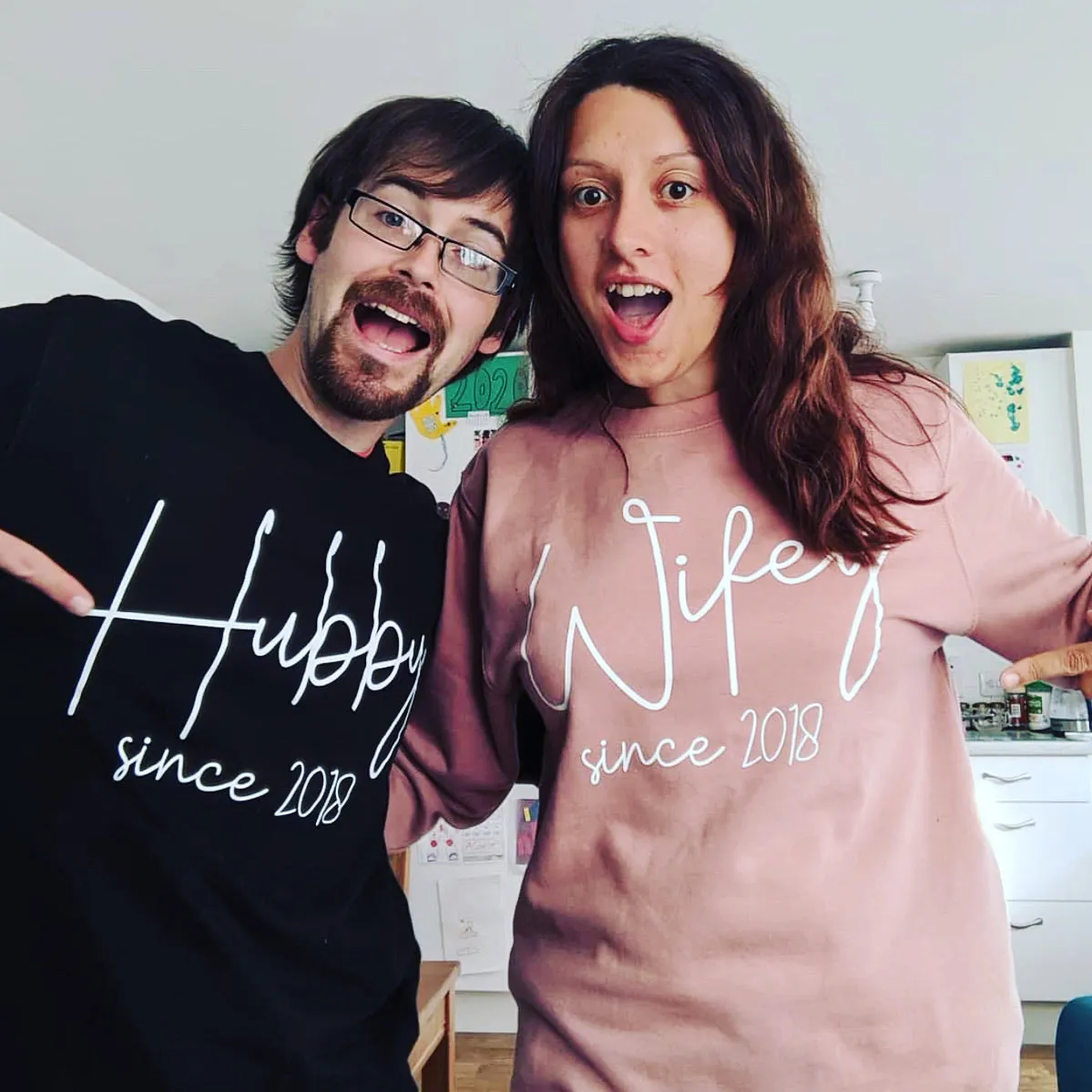 Personalised Wifey & Husband Since Matching Sweatshirts nursing bras sale