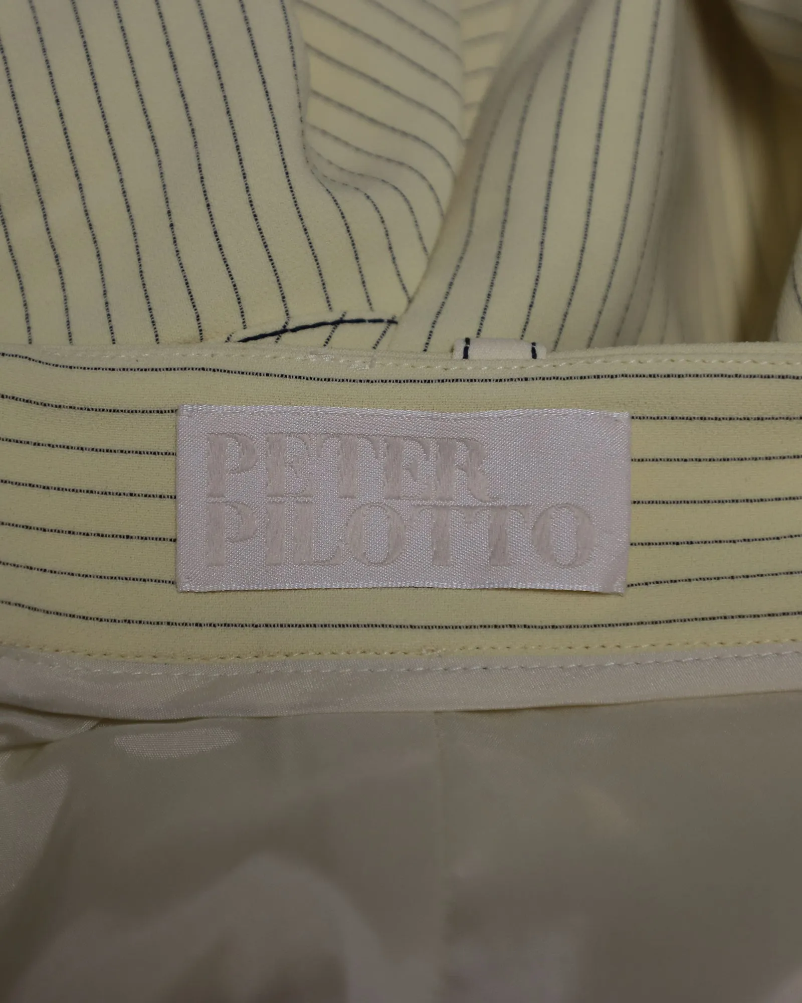 Peter Pilotto Geometric Mermaid Skirt in Cream Viscose