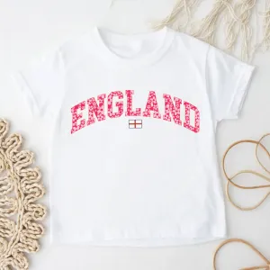 Pink Floral England White T-shirt girls jeans best deals