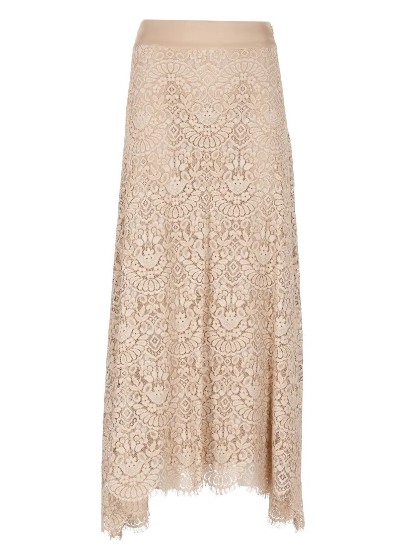 Pink Lace Skirt