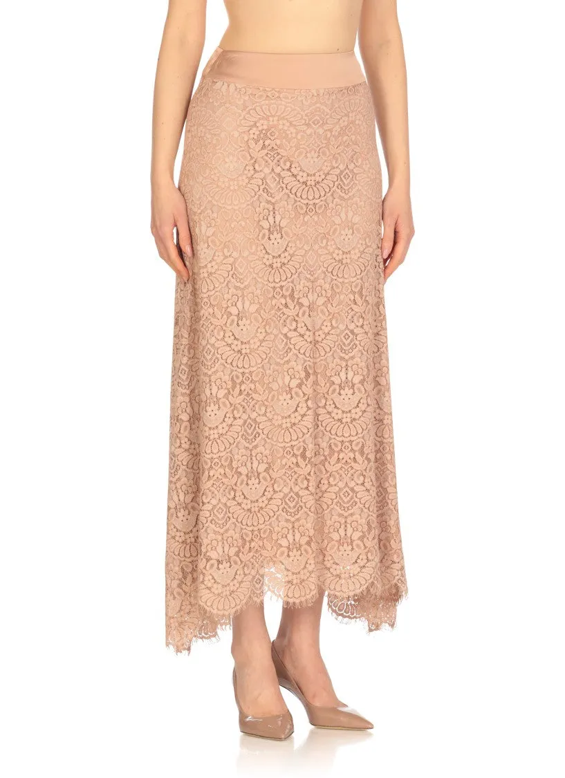 Pink Lace Skirt