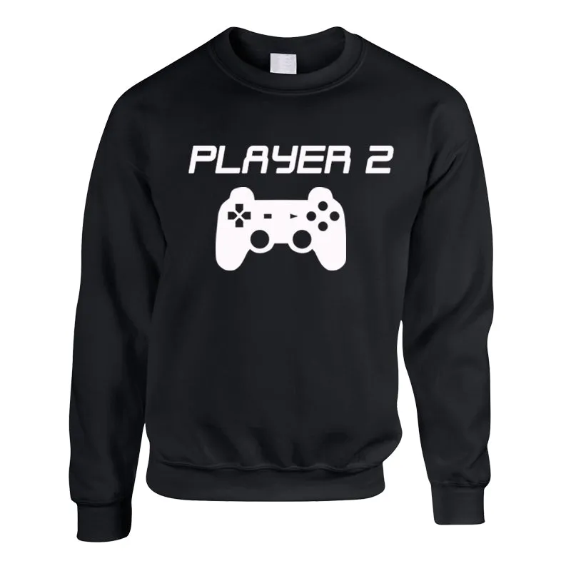 Player 1/2/3 Adult & Kid Black Sweatshirts (MRK X)