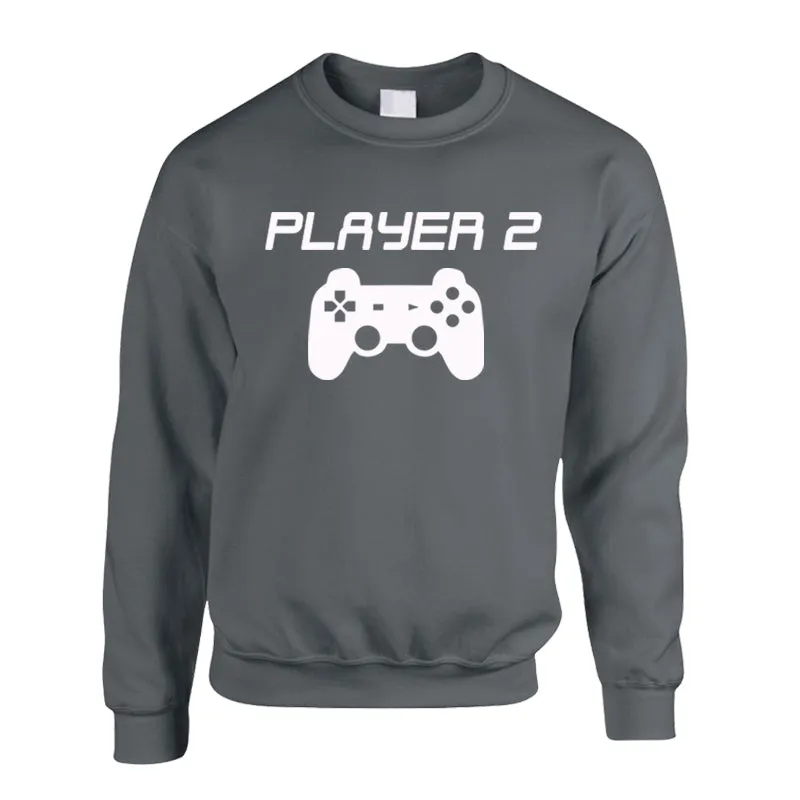 Player 1/Player 2 Adult & Kid Storm Grey Sweatshirts (MRK X)
