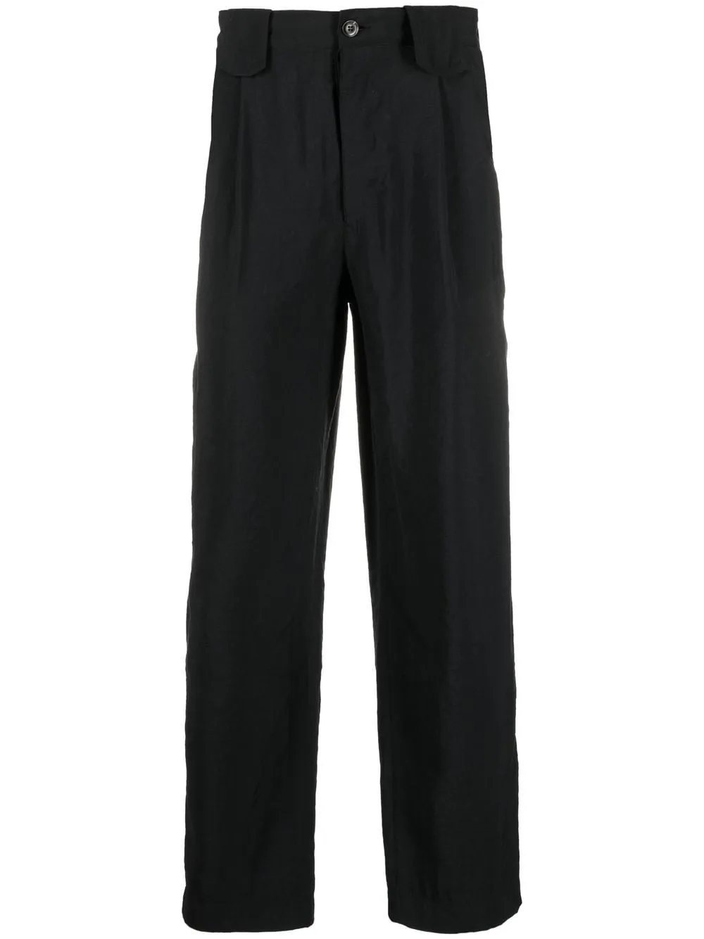 Pleat-Detail Straight-Leg Trousers cheap bottoms online shop