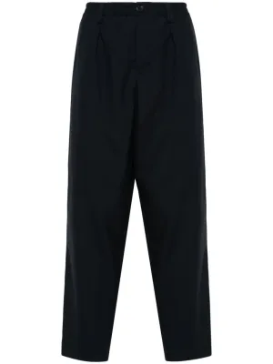 Pleat-Detail Tapered Trousers cheap bottoms online shop