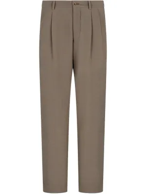 Pleat-Detail Trousers cheap bottoms online shop