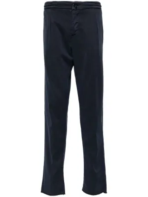 Pleated Tapered-Leg Trousers cheap bottoms online shop
