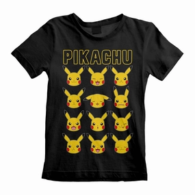 Pokemon Pikachu Faces Kid's T-Shirt boys wear best deals