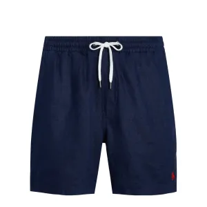 Polo Ralph Lauren 15.2 cm Polo Prepster Linen Short Newport Navy mens shorts outlet store