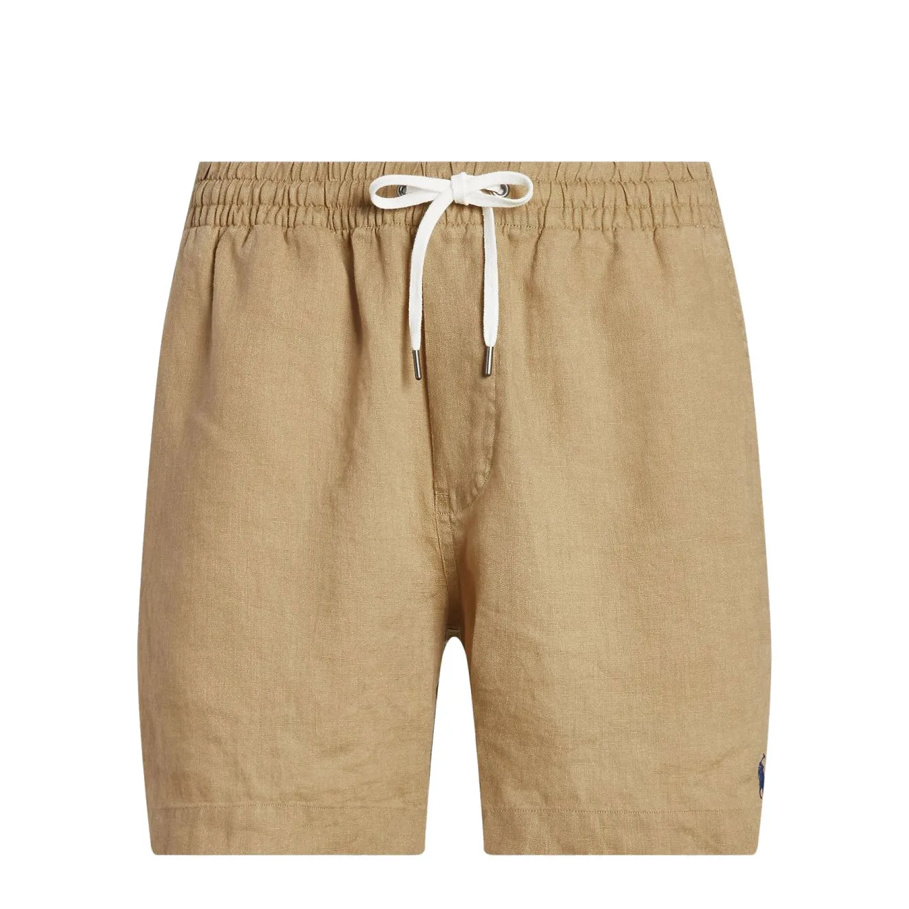 Polo Ralph Lauren 15.2 cm Polo Prepster Linen Short Vintage Khaki mens shorts outlet store