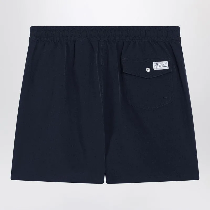 Polo Ralph Lauren Men's Boxer blue Swim Trunks With Logo