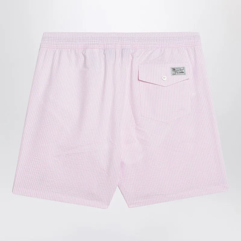 Polo Ralph Lauren Men's /pink Striped Swim Trunks