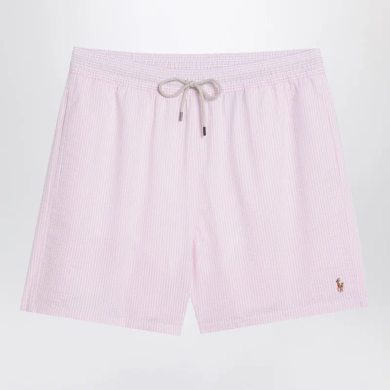 Polo Ralph Lauren Men's /pink Striped Swim Trunks