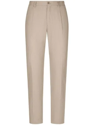 Pressed-Crease Tailored Trousers cheap bottoms online shop