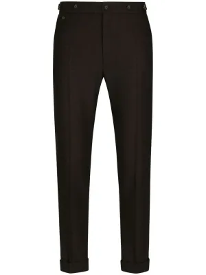 Pressed-Crease Tailored Trousers cheap bottoms online shop