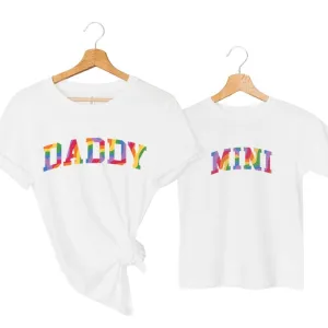 Pride Daddy & Mini Matching T-Shirts dad hats promo code