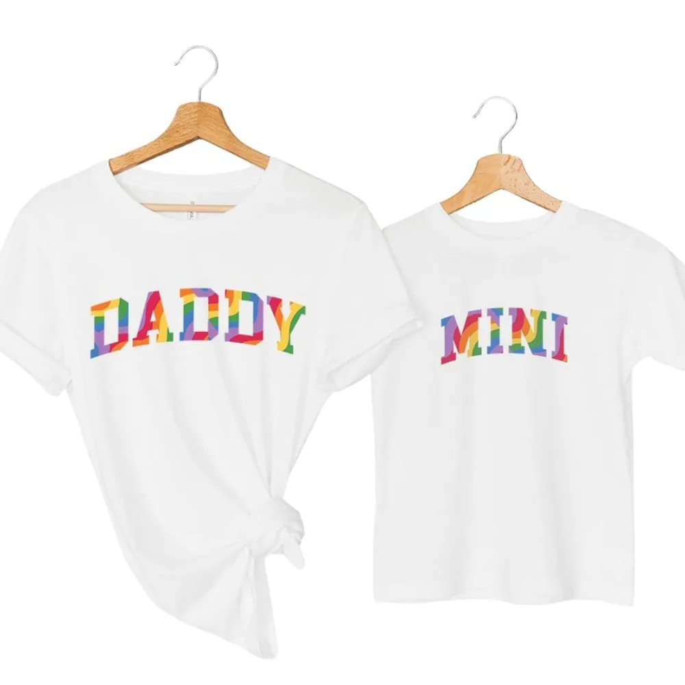Pride Daddy & Mini Matching T-Shirts dad hats promo code