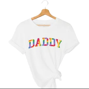 Pride Daddy Rainbow T-Shirt dad hats promo code