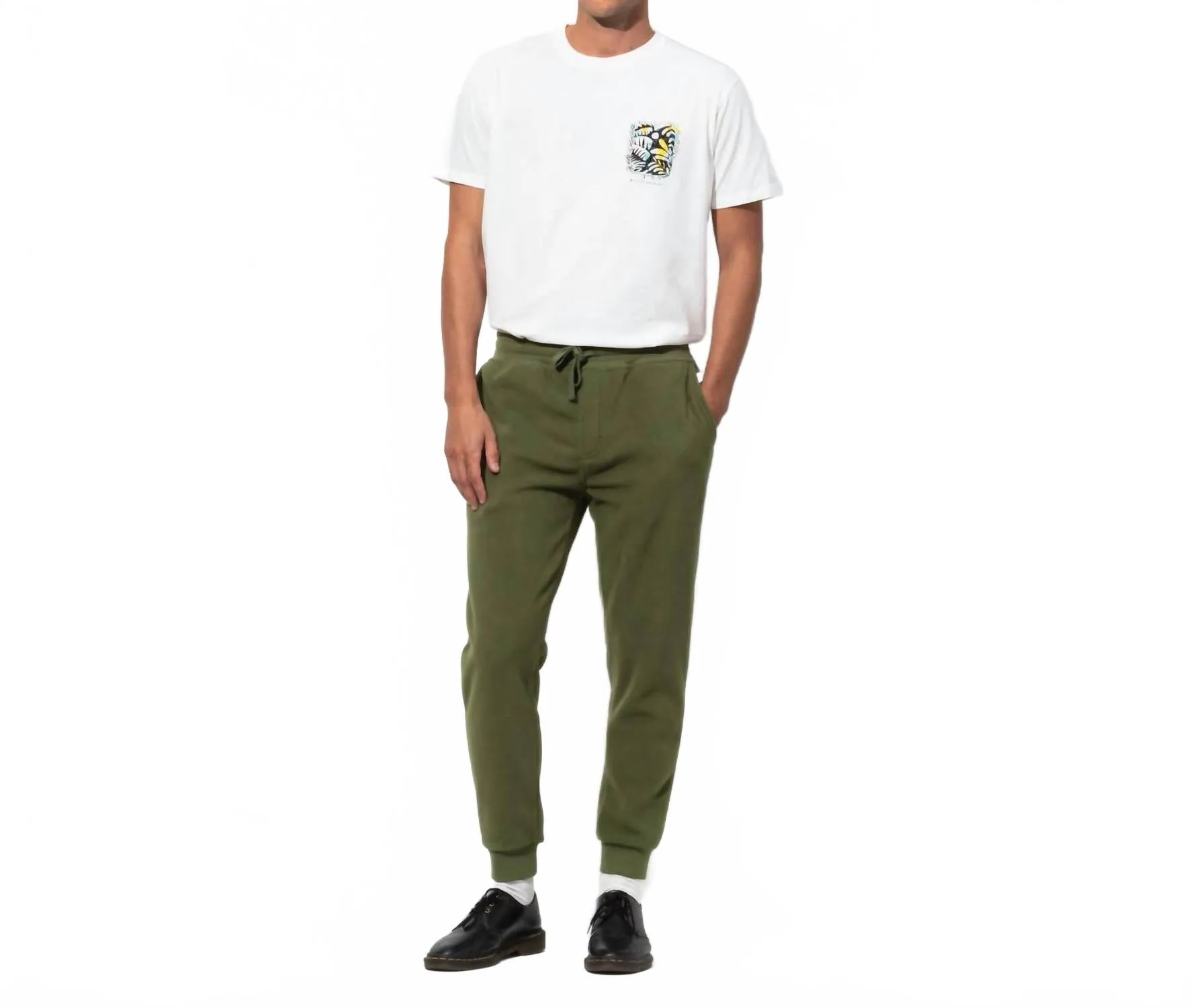 Primary Polar Fleece Pants In Dark Olive