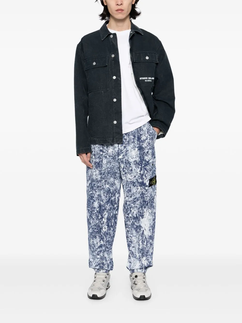 Printed Cargo Pants