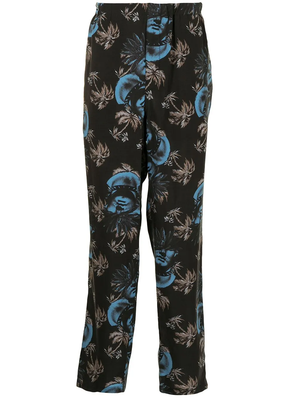 Printed Straight-Leg Trousers Bottoms outlet online
