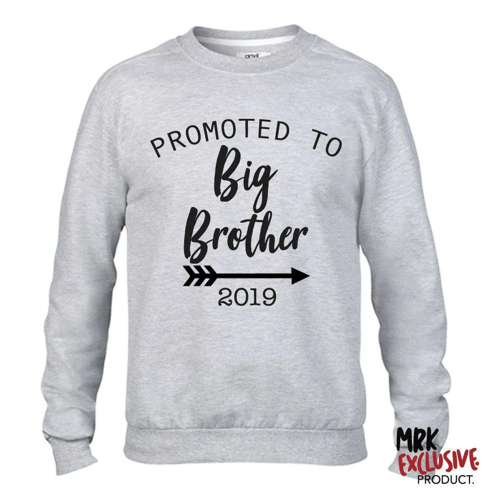 Promoted to Big Bro 2019 Grey Sweater (MRK X) boys outfits online store