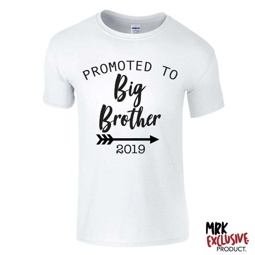 Promoted to Big Bro 2019 White Tee (MRK X) boys outfits online store