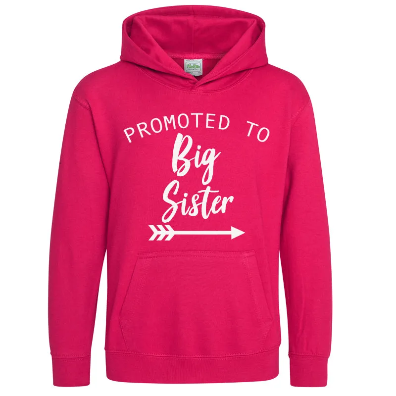 Promoted to Big Sister Light Pink Hoodie (MRK X)
