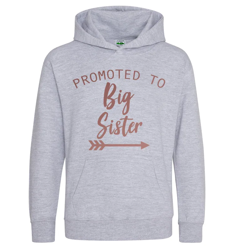 Promoted to Big Sister Light Pink Hoodie (MRK X)