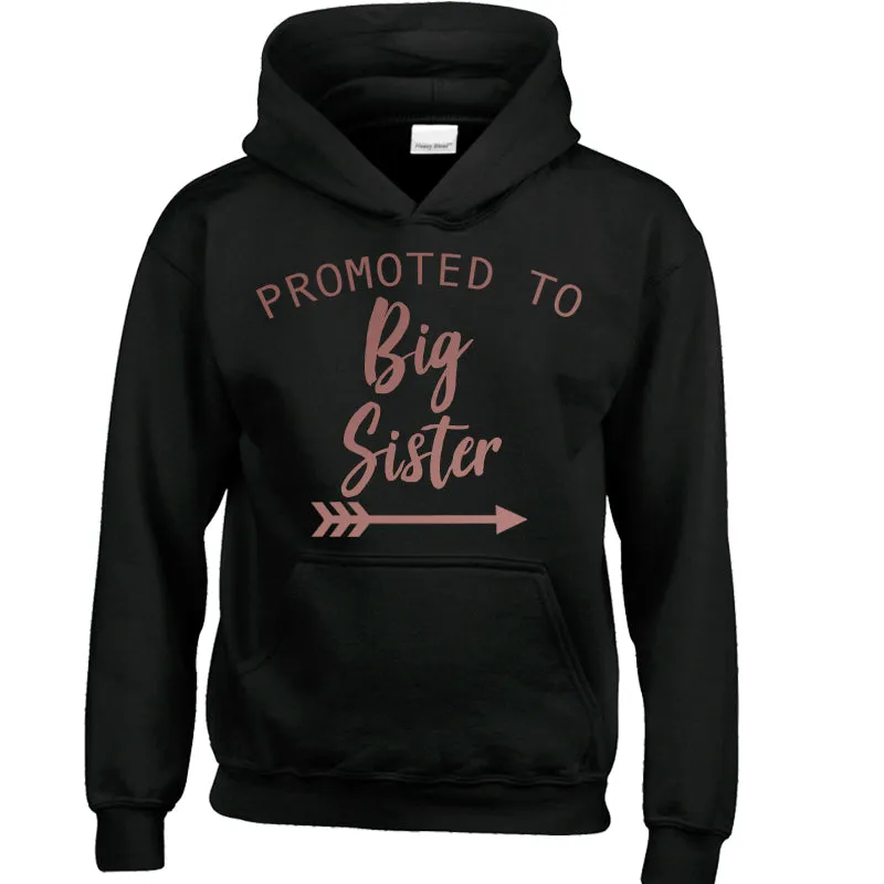 Promoted to Big Sister Light Pink Hoodie (MRK X)