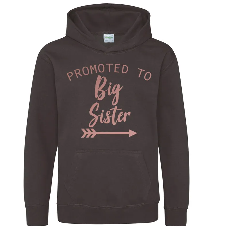Promoted to Big Sister Light Pink Hoodie (MRK X)
