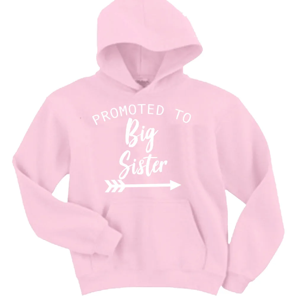 Promoted to Big Sister Light Pink Hoodie (MRK X)