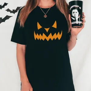 Pumpkin Face Halloween T-Shirt maternity dresses promo