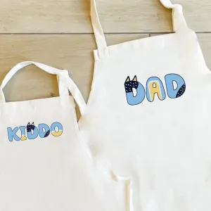 Puppy Dog - Dad & Kiddo Matching Aprons mens dad clothes online