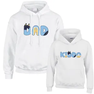 Puppy Dog - Dad and Kiddo Matching Hoodies dads clothes cheap