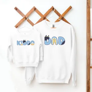 Puppy Dog - Dad and Kiddo Matching Sweatshirt fathers day sale outfits