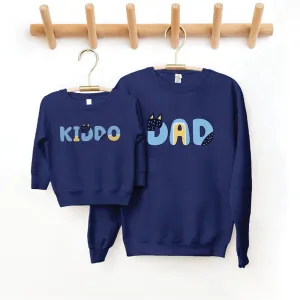 Puppy Dog - Dad and Kiddo Matching Sweatshirt fathers day sale outfits