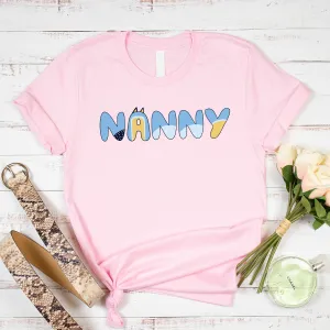 Puppy Dog Nanny T-Shirts - Pink maternity wear outlet