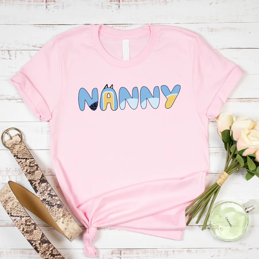 Puppy Dog Nanny T-Shirts - Pink maternity wear outlet