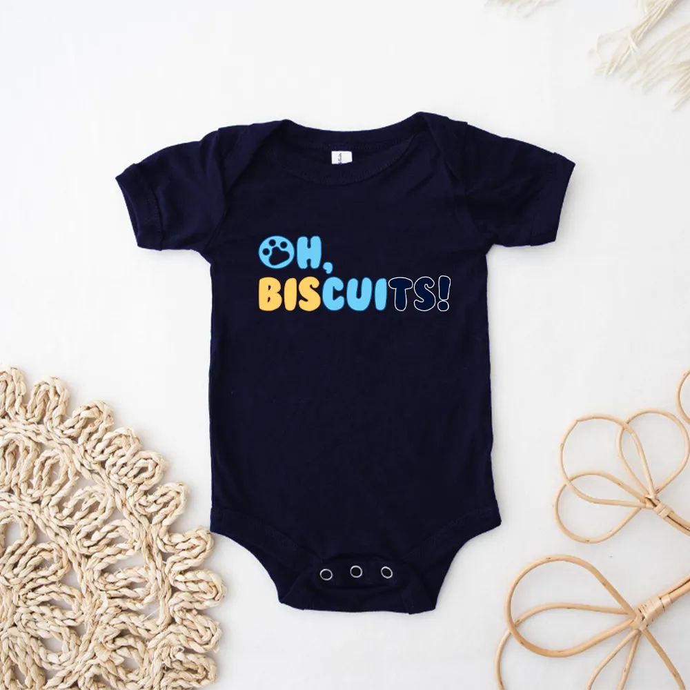 Puppy Dog - Oh Biscuits Baby Vest cheap baby clothes online